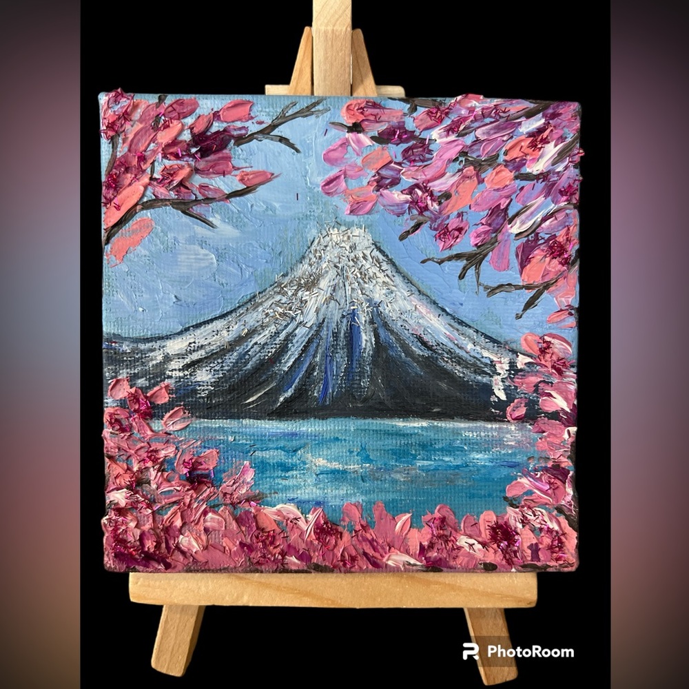 4”x4” hand-painted mini oil painting